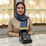 خرید و قیمت دستگاه باشگاه مشتریان مشکی با پایه