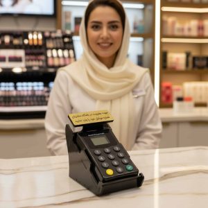 خرید و قیمت دستگاه باشگاه مشتریان مشکی با پایه